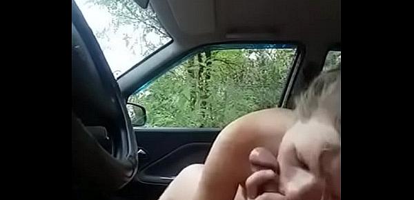  russian girl give plublic sex in the car 2